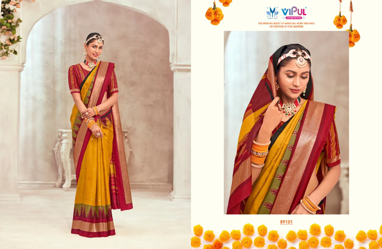 Gulmarg Silk Vol 6 By Vipul Soft Silk Saree Wholesale Market In Surat
